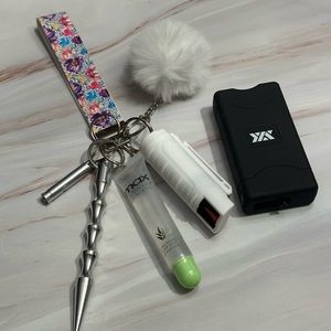 Flower Self Defense Keychain